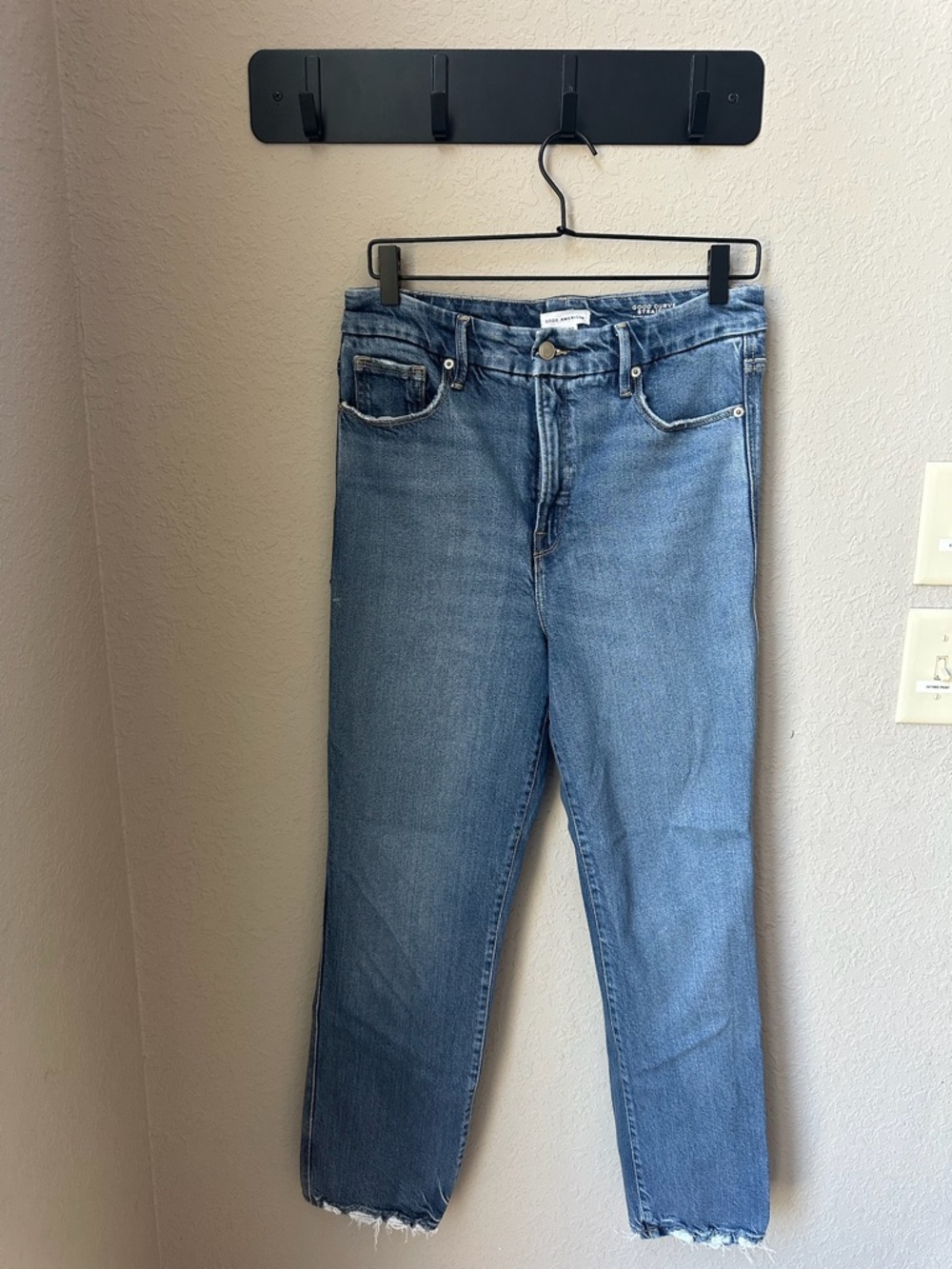 Good American Good Curve Soft-Tech Ankle Jeans Size 10